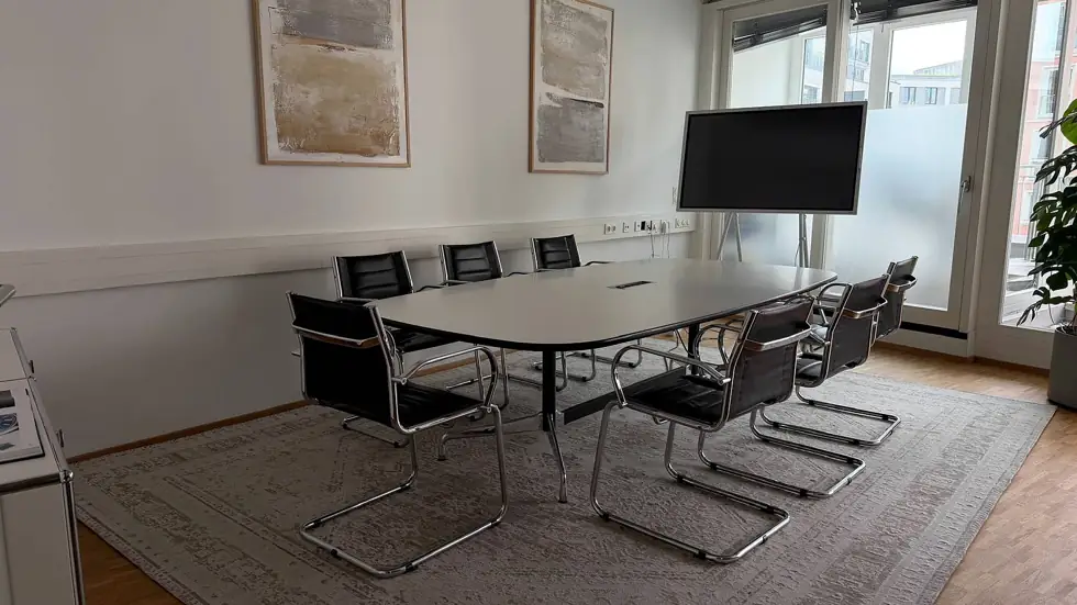 Besprechungsraum im COLYO-Büro in München-Haidhausen
